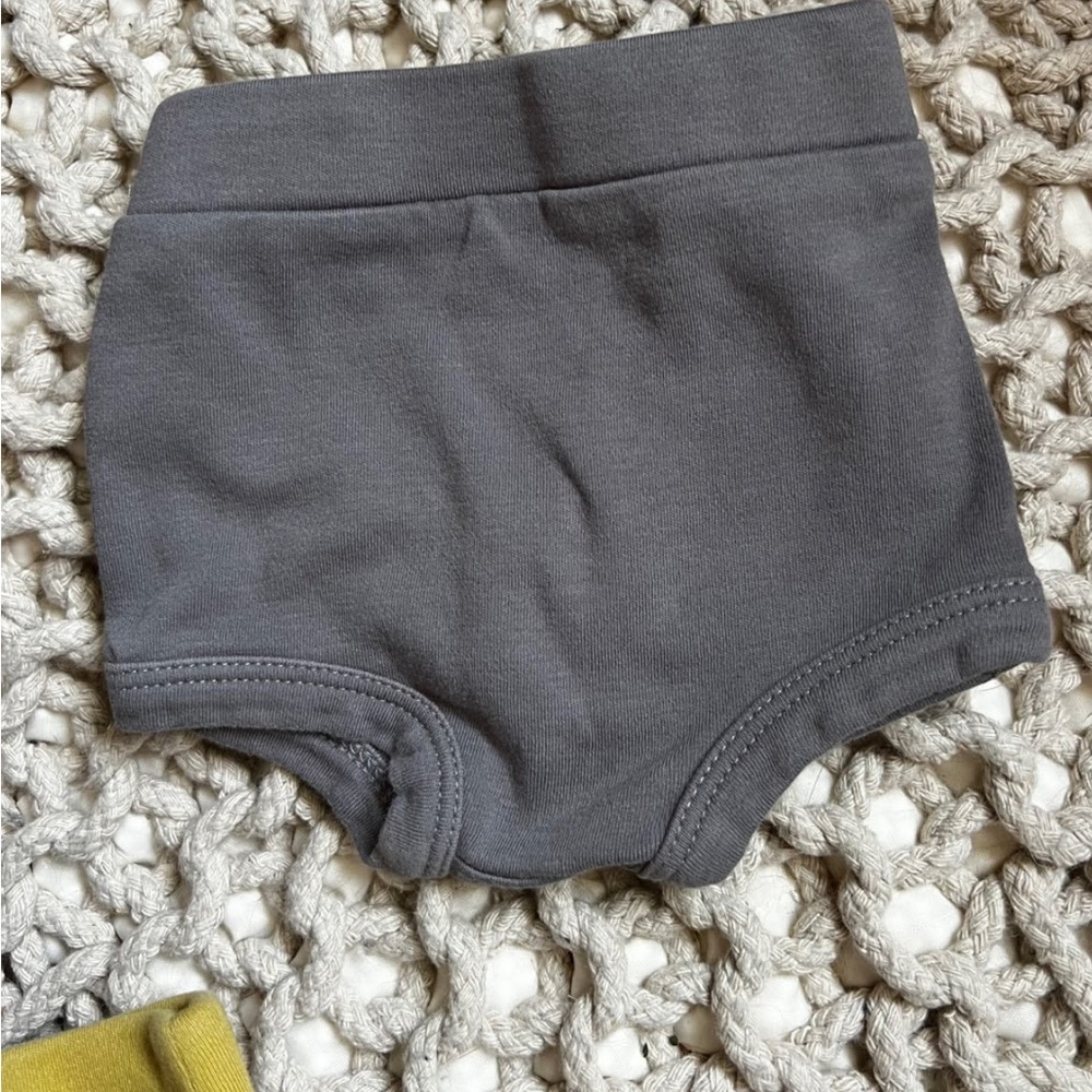 Kate Quinn Bummies Bloomers 0-3m Cotton Gray